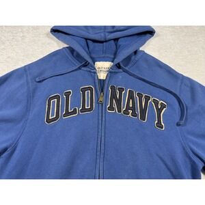Old Navy Men's Medium Blue Full Zip Hoodie College Style Streetcore